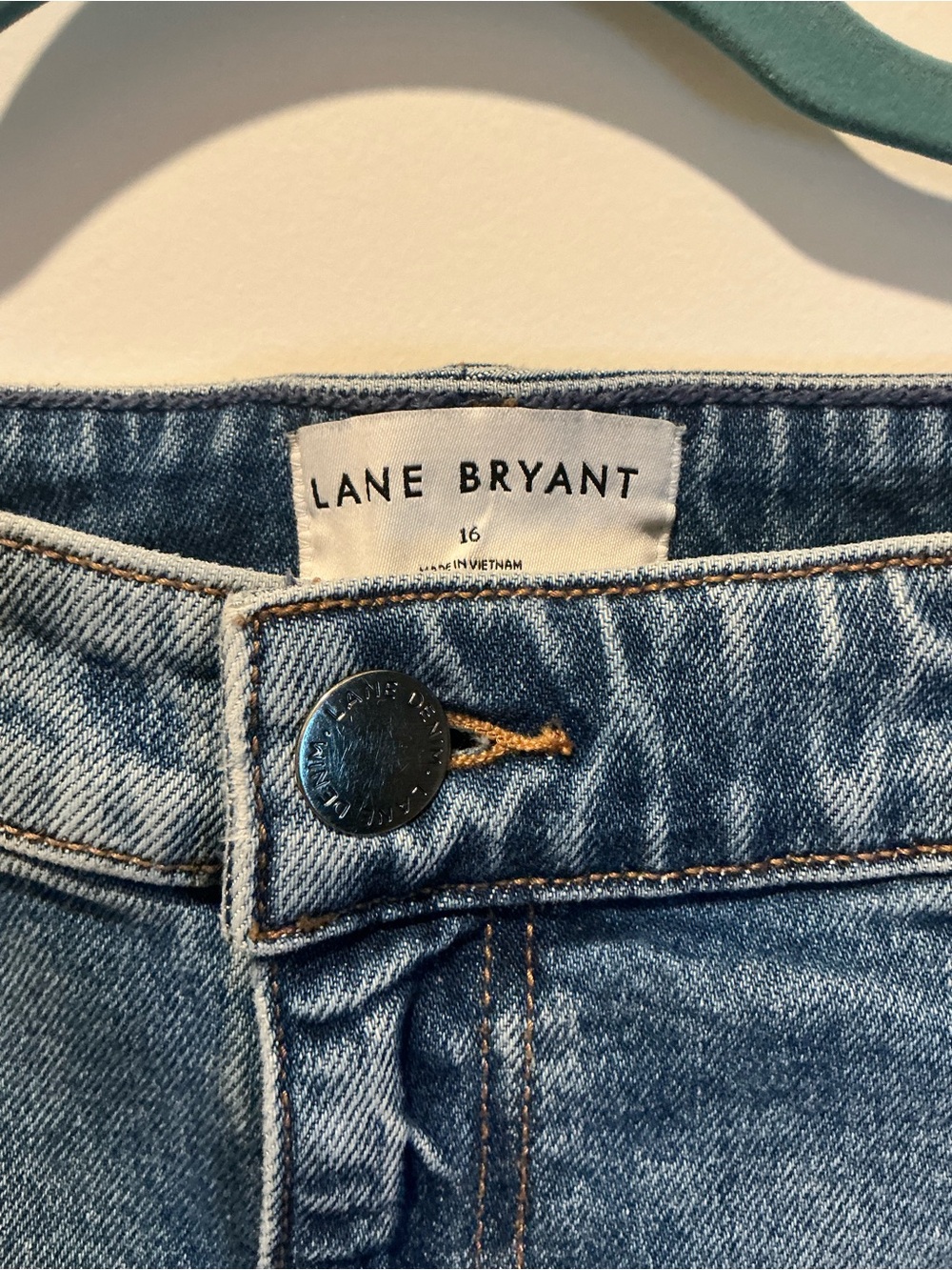 Lane Bryant Classic Light Blue Jeans W/Sparkle Cuffs
